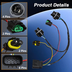 KPALAG connector back view showing terminal layout for correct match