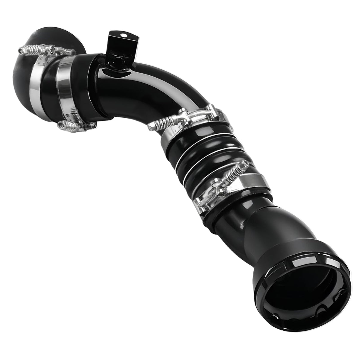 KPALAG front assembly showing cold-side intercooler pipes and clean fitment benefit