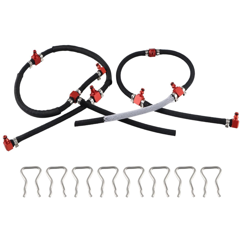KPALAG front view of return line kit showing complete components and quick replacement benefit