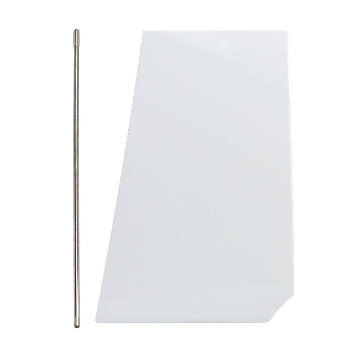 KPALAG white fuel door front view showing clean fit and finish