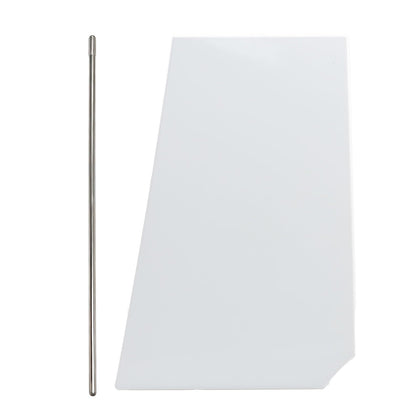 KPALAG white fuel door front view showing clean fit and finish