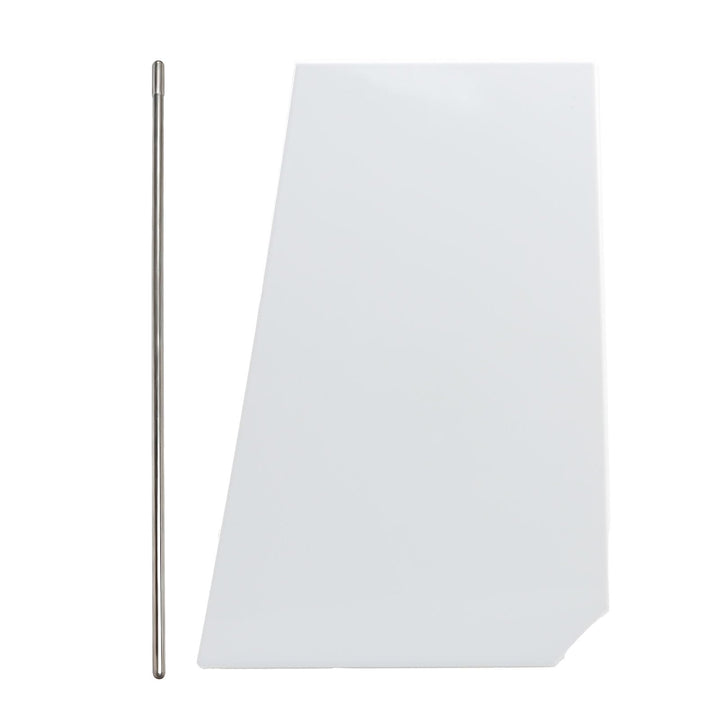 KPALAG white fuel door front view showing clean fit and finish