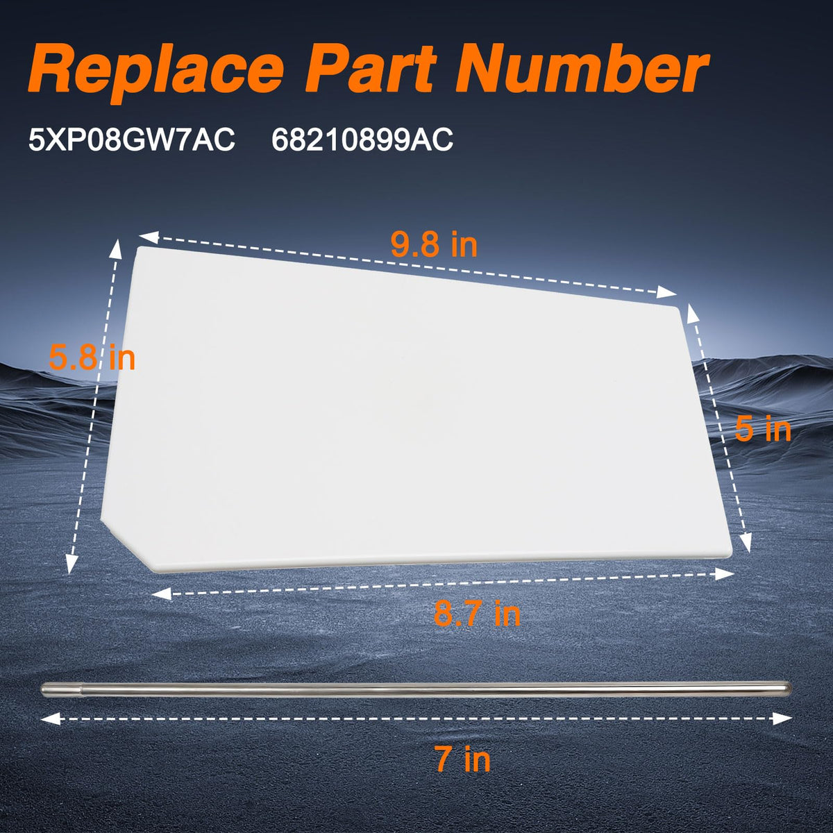KPALAG fuel door open revealing housing for straightforward installation