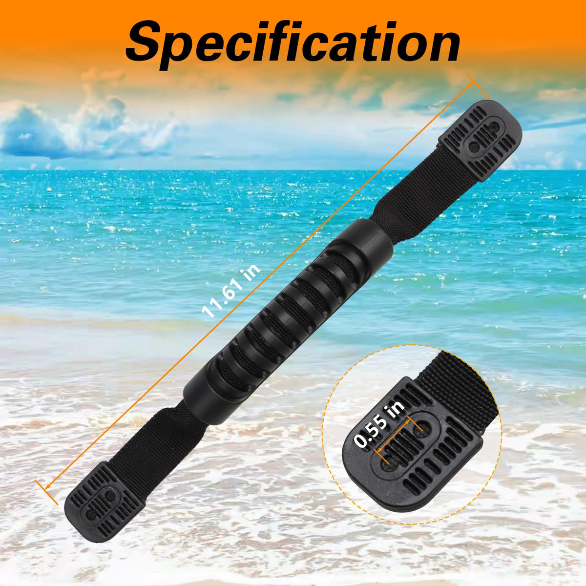 KPALAG handle held in hand showing size and comfortable grip