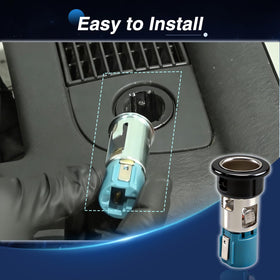KPALAG package contents laid out showing included socket and mounting bezel
