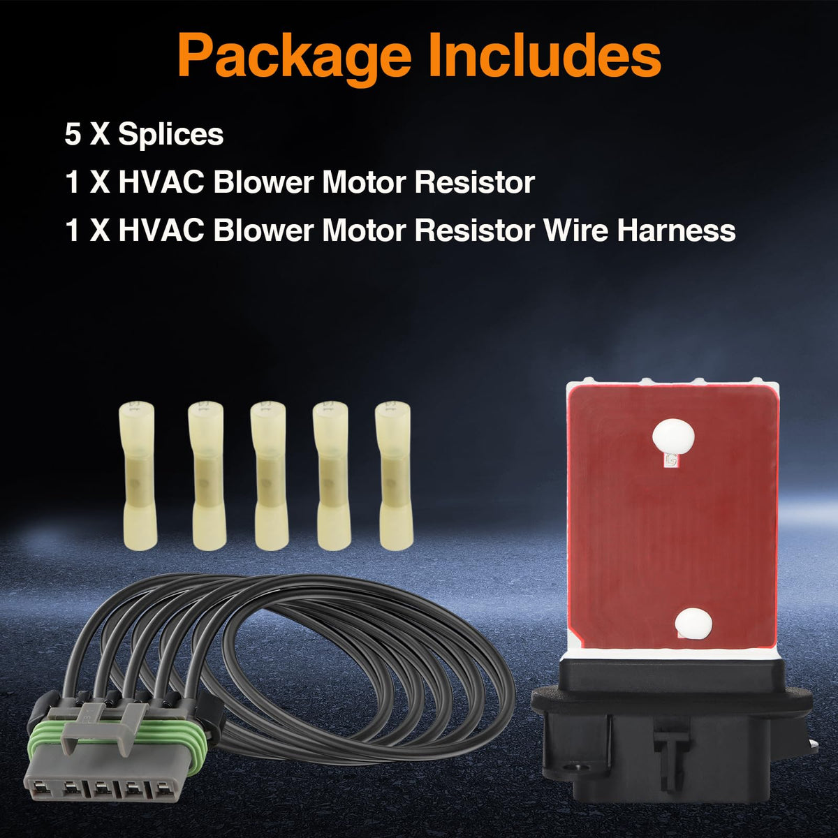 KPALAG resistor kit placed next to a ruler to show compact, serviceable size