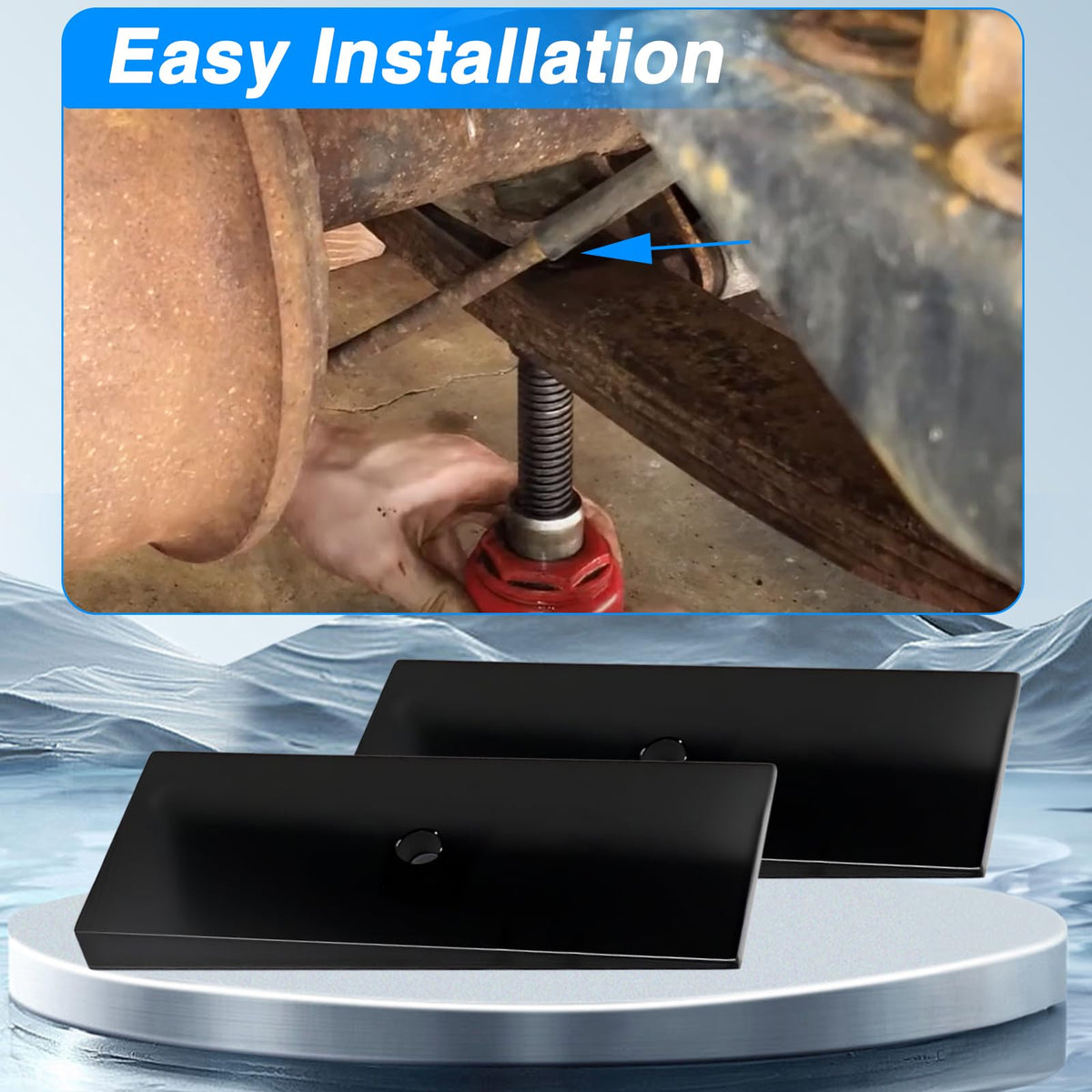 KPALAG two shims stacked illustrating incremental angle adjustment