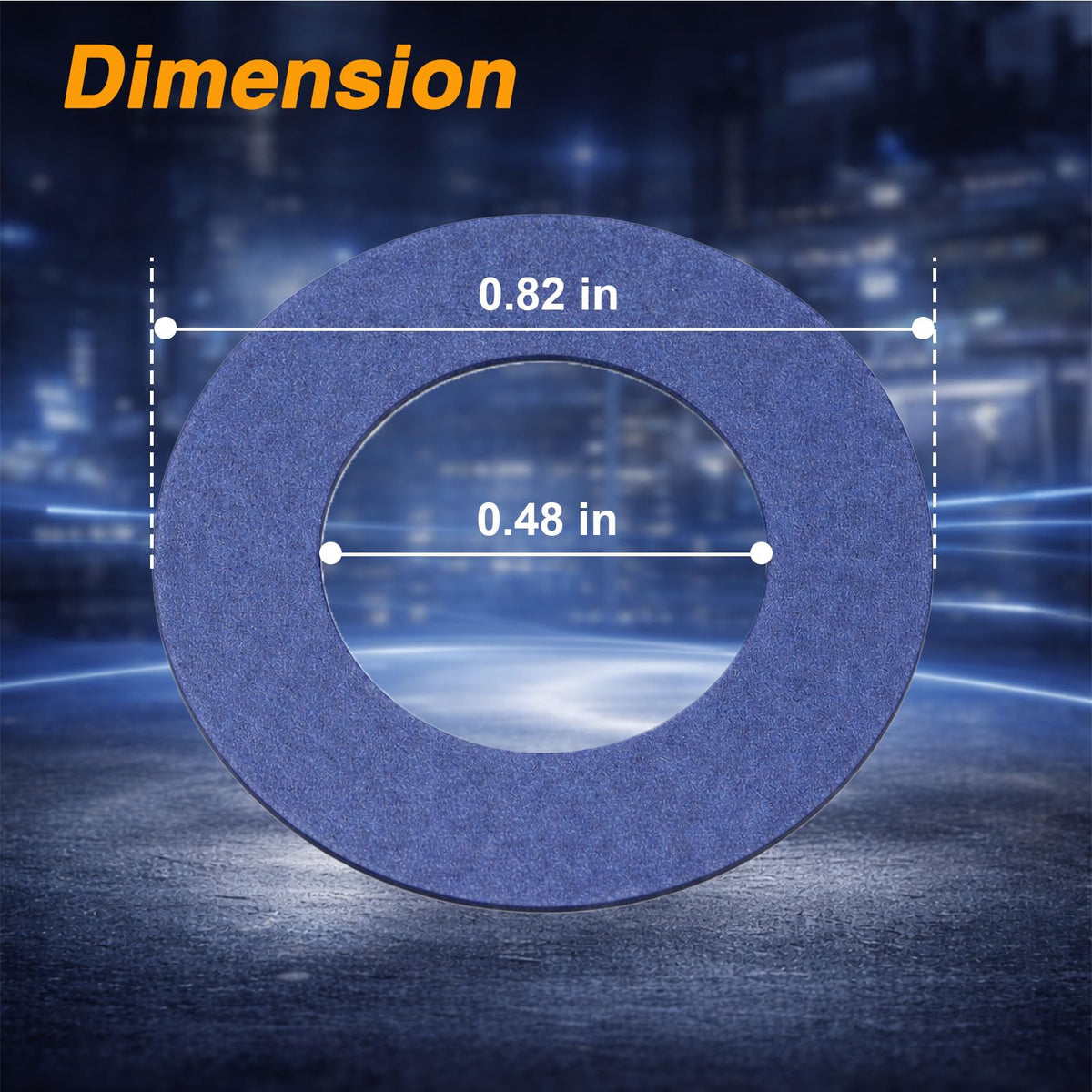 KPALAG gasket next to a coin for scale to confirm precise dimensions