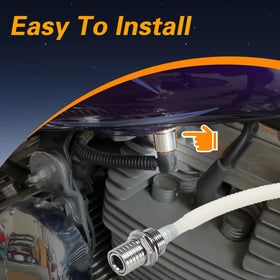KPALAG valve beside a ruler scale showing compact size and easy installation benefit