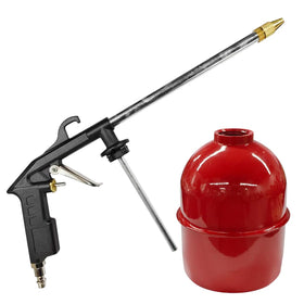 KPFILEH front view of spray gun and 1L jug showing compact durability and portability