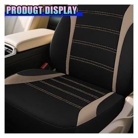 KPFILEH seat cover next to ruler to show size and universal fit clarity