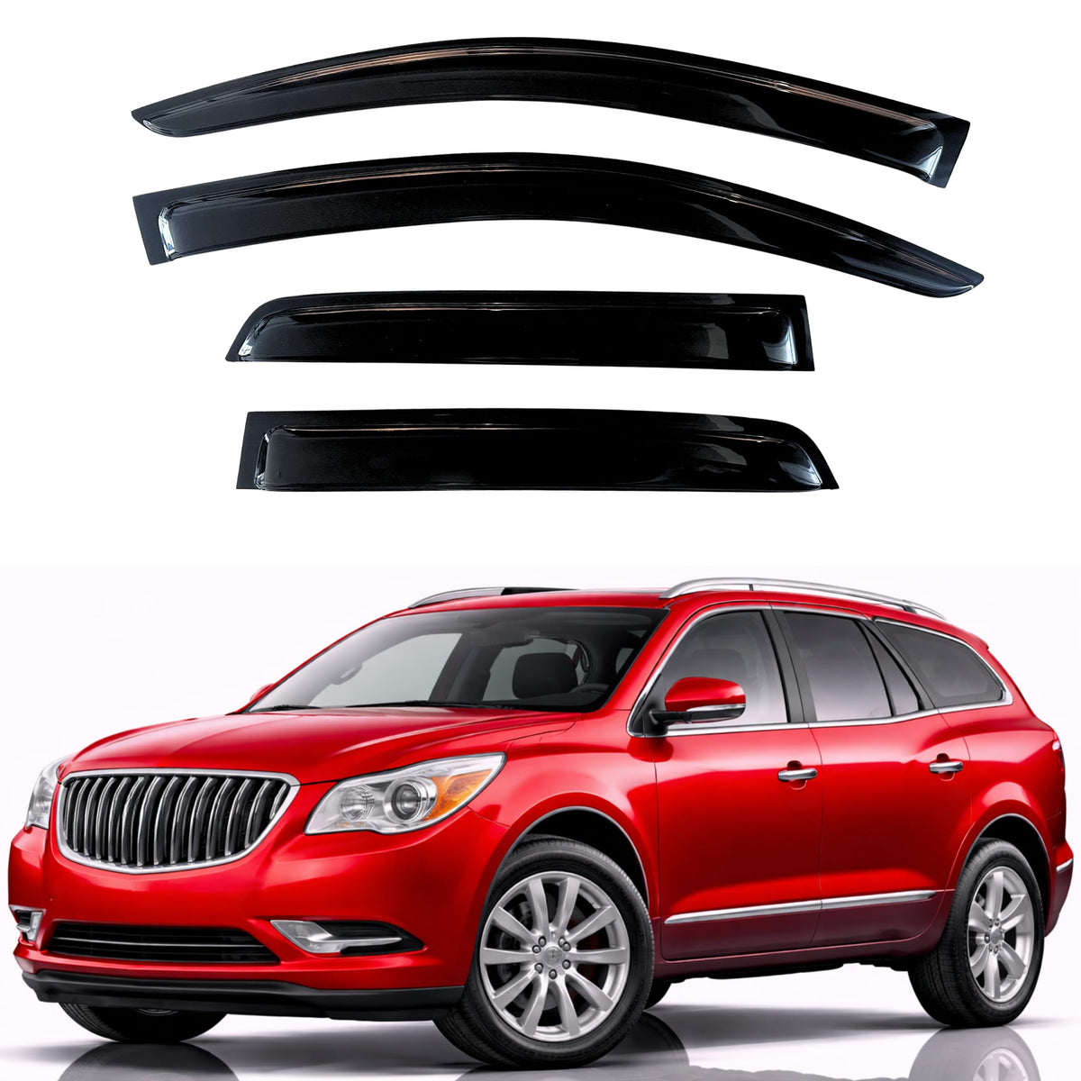 KPY front passenger side visor fitted close, shows weather protection benefit