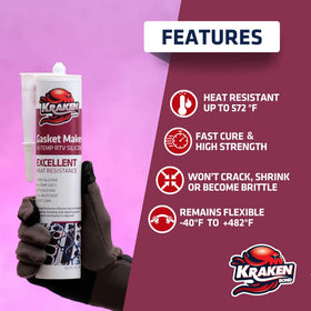 KRAKEN BOND cured texture close-up showing flexible durable seal