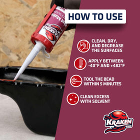 KRAKEN BOND nozzle dispensing red bead for precise application