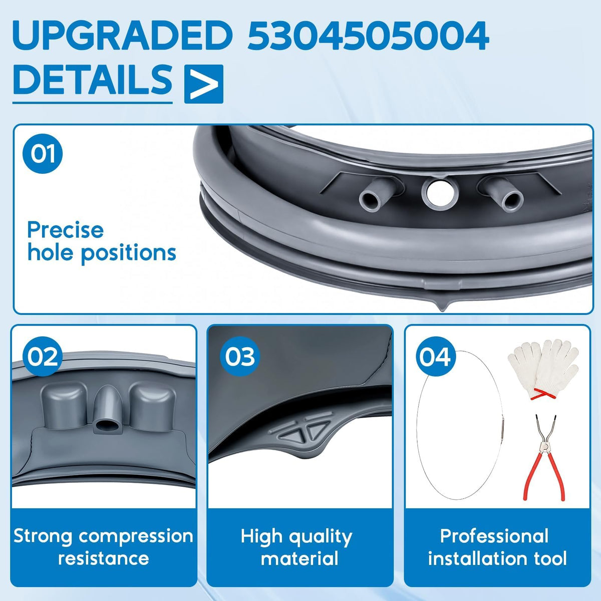 Kravion side profile showing seal lip detail that prevents leaks during cycles