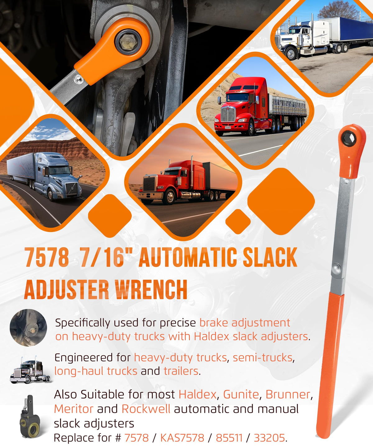 Krenlory 7578 ratcheting head close-up showing 360° action and durability