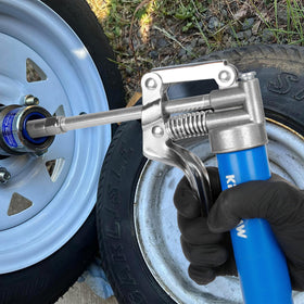 KRETLAW 4-jaw coupler and sharp nozzle close focus for secure connections and precise application