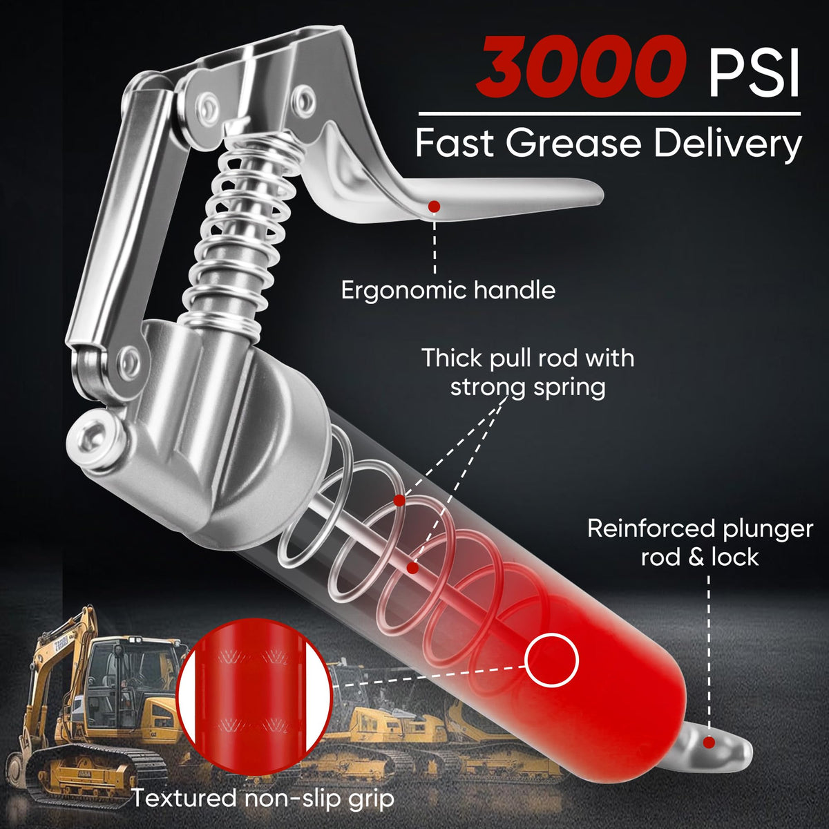 KRETLAW die-cast aluminum body closeup illustrating durable construction advantage