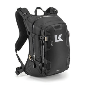 Kriega R20 front view showing compact shape and zip access benefit visibility