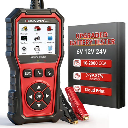 Krimocy front display showing test results for quick accurate diagnostics