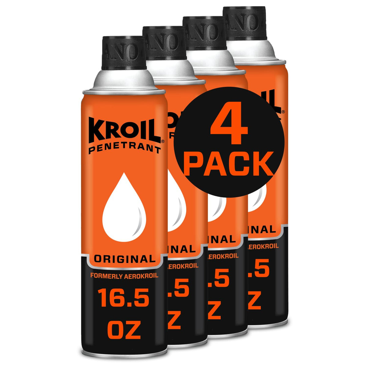 KROIL front can view showing label and capacity for easy identification and use