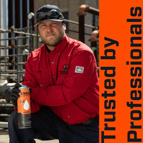 KROIL Aerokroil nozzle close-up demonstrating precise spray control and targeted reach