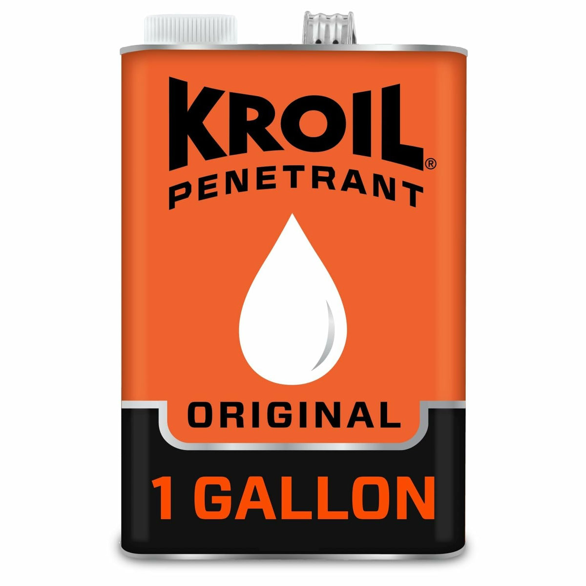 Kroil one-gallon can front view showing product for heavy-duty rust removal and storage
