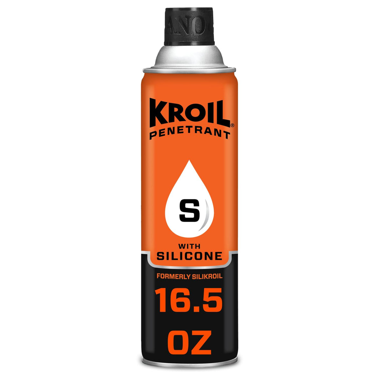 KROIL aerosol can front view showing label and size for quick identification and storage benefit
