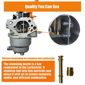KRYN Ruixing carburetor installed in a Generac generator for restored starting