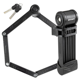 Kryptonite Keeper 510 front view showing foldable lock and protective coating for secure transport