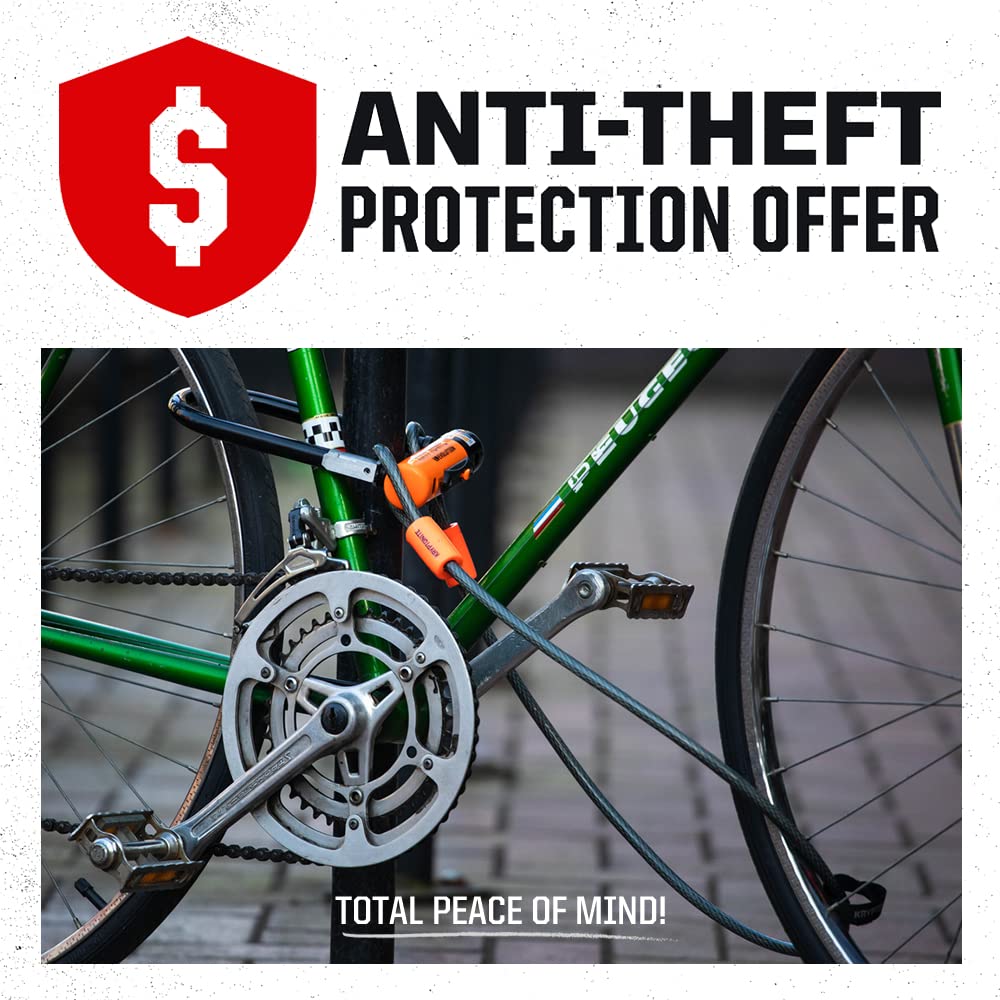 Kryptonite Keeper 510 two keys and transport bracket displayed for backup access and mounting
