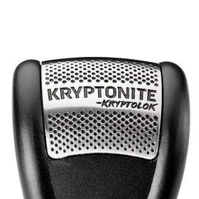 Kryptonite on parked scooter in urban setting illustrating practical theft prevention
