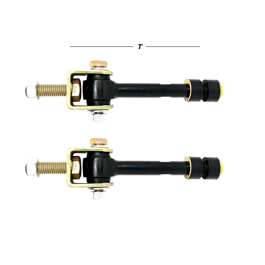 Kryptonite assembled sway bar end link on a white background showing durable build and improved strength