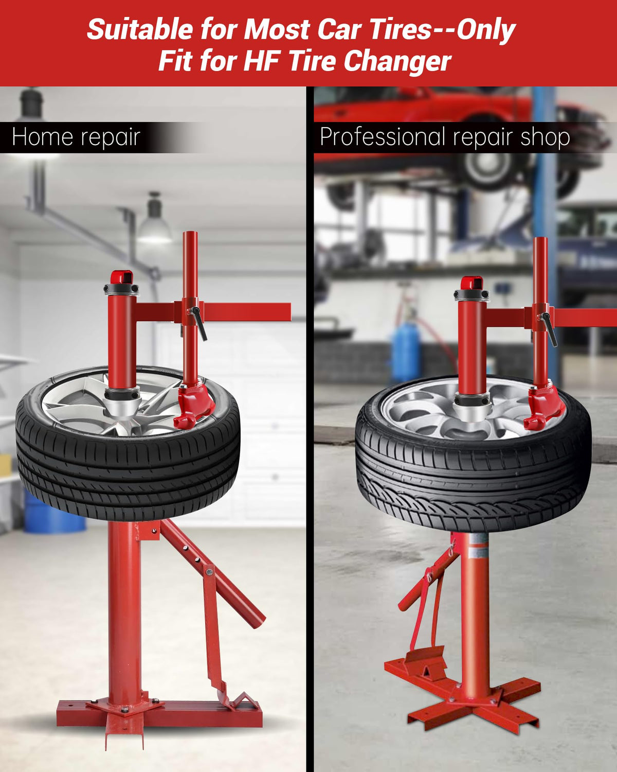 Krysolad next to 16-21 inch wheel for size clarity and correct fit