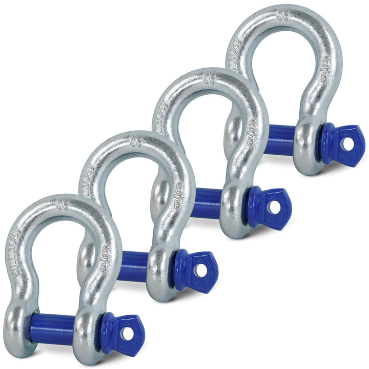 Krytonel 4-pack front view showing robust D-ring shackles and packaging benefit durability