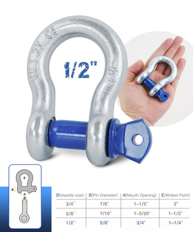 Krytonel shackle next to coin for scale conveying size and fit benefit