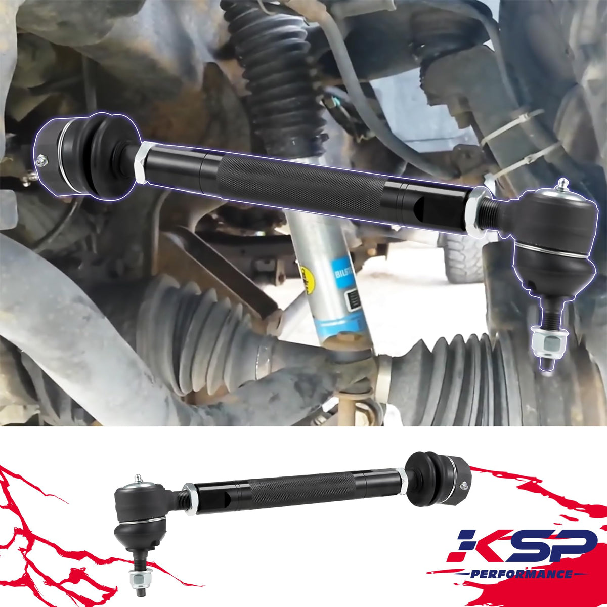 KSP PERFORMANCE instruction manual and components for simple installation