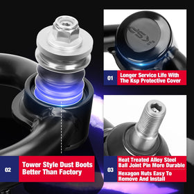 KSP PERFORMANCE adjuster thread detail illustrating easy length tuning