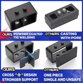 KSP PERFORMANCE extended 10.9-grade U-bolts with hardware for secure clamping