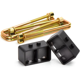 KSP PERFORMANCE front packaging of rear block kit showing contents and fitment benefits