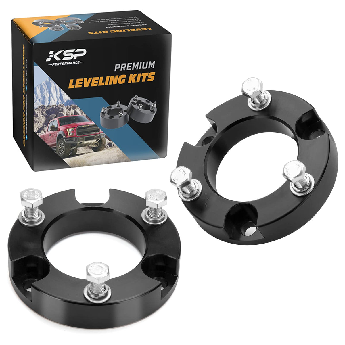 KSP PERFORMANCE front spacers installed showing improved stance and clearance