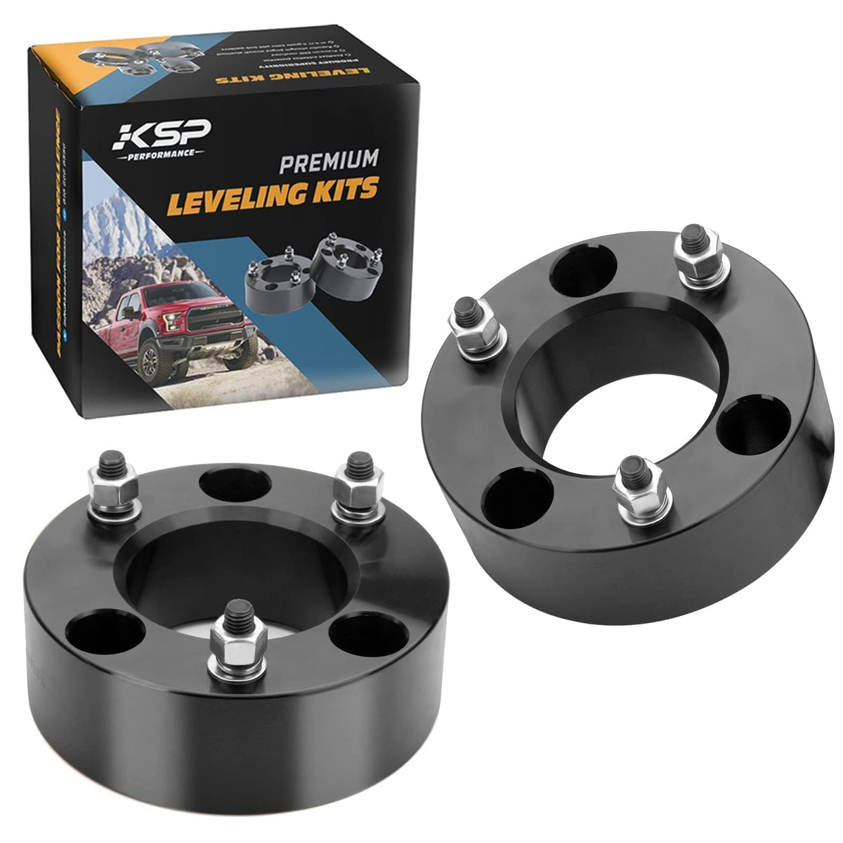 KSP PERFORMANCE boxed spacers showing contents and protection benefit