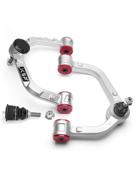 KSP PERFORMANCE front view of aluminum upper control arm showing durable design and weight savings