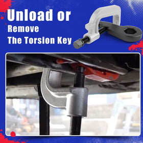 KSP PERFORMANCE tool mounted on truck torsion key demonstrating controlled removal benefit