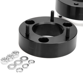 KSP PERFORMANCE spacer beside ruler showing 2.5 inch height comparison benefit