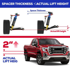 KSP PERFORMANCE installed on Silverado front view demonstrating lifted stance