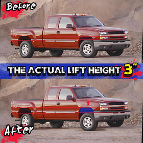 KSP PERFORMANCE lifted truck offroad clearance shot showing added ground clearance advantage