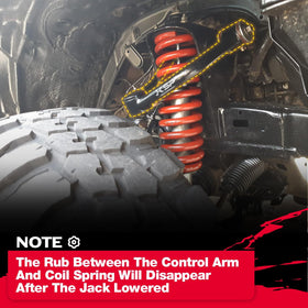 KSP PERFORMANCE-equipped truck offroad showing improved suspension travel