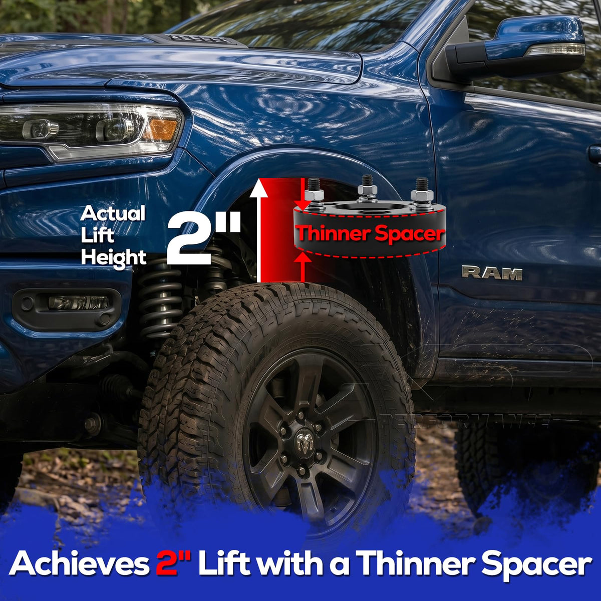 KSP PERFORMANCE spacer mounted on a strut demonstrating improved ride height
