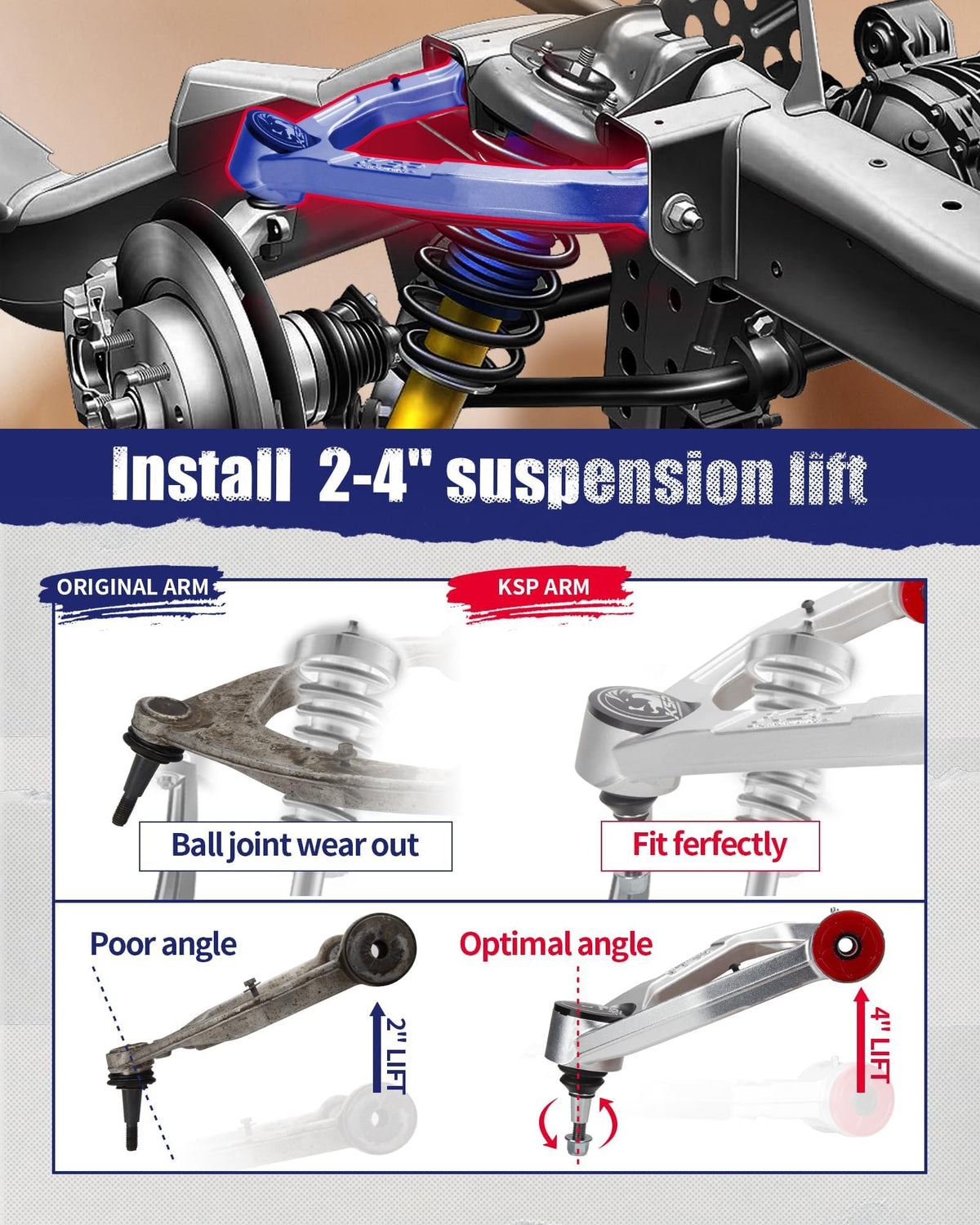 KSP PERFORMANCE dust boot and protective cover showing debris protection benefit